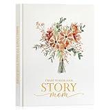 Lanpn Mom Life Story Book Journal with 270+ Prompts, Leather Hardcover Mother Story Guided Journal to Fill Out, Mom Memory Heirloom Keepsake Book, Mother's Day Birthday Christmas Gift for Mom