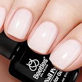 Beetles Neutral Gel Nail Polish 15ml Milky White Jelly Gel Polish Set Nude Color Translucent Sheer Soak Off UV LED Nail Concealer Nail Art Gift for Women 0.5Oz