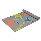 Gaiam Kids Yoga Mat Exercise Mat, Yoga for Kids with Fun Prints - Playtime for Babies, Active & Calm Toddlers and Young Children, Dino Zone, 3mm