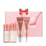 medicube Glass Skin Collagen Trial Kit | Korean Skincare Set and Kit | Gifts for women | 4-Step Skincare Set for glowy skin | Travel Size