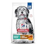 Hill's Science Diet Perfect Weight & Joint Support, Adult 1-6, Weight Management & Joint Support, Dry Dog Food, Chicken & Brown Rice, 25 lb Bag