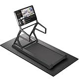 Treadmill Mat for Peloton Bike, Elliptical, Spin Bike, Walking Pad – 6mm Non-Slip Floor Mat for Under Treadmill, Exercise Equipment, Gym, Carpet & Hardwood Floor