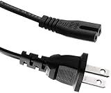 Replacement US 2Prong AC Power Cord Cable for Sony CFDS50 CFD-S50 Portable CD, Cassette & AM/FM Radio Boombox