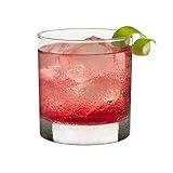 Libbey 917CD Heavy Base Rocks Glasses Set of 12, Rocks Whiskey Glasses Set with Simple Lines, Dishwasher Safe Cocktail Drinking Glasses, Ideal Rocks Glassware for Special Moments