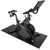 Powr Labs Bike Trainer Mat Compatible with Peloton Bike – Stationary Cycling Floor Pad for Treadmill, Exercise Equipment & Gym Use – Protects Carpet & Hardwood Floors, Indoor Trainer Accessory
