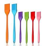 6 PCS CUALORK Silicone Basting Brush, Upgrade Pastry Brush,Heat Resistant Silicone Brushes, Premium Cooking Brush for Sauce Marinade Meat Glazing, Oil Brush for BBQ Kitchen Cooking Baking and Grilling