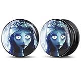 POBAISITER 2PCS Ear Gauges Acrylic Epoxy Allergy Free Ear Plugs Solid Screw On Ear Tunnels and Plugs Stretcher For Women Men Body Piercing Jewelry