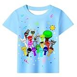 Kids Boys Girls Tshirts Novelty T-Shirts Summer Tshirt Game Daily Tees Child Casual Clothes Children Short Sleeve Tops Soft Playwear Birthday Gift Blue