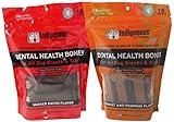Indigenous Grain Free Dental Health Bones 2 Flavor Variety Bundle: Smoked Bacon & Carrot & Pumpkin, 17 Oz. Each