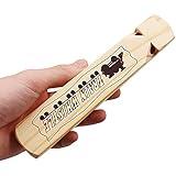 MYUBWTF Solid Wood Train Whistle 4 Tones, Noisemaker Toys and Conductor Whistle for Birthday Party Carnival Prize Game Cheering Prop or Educational