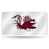 Rico Industries Laser cut Auto Tag, South Carolina Fighting Gamecocks , 6 x 12 -inches