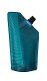 Vapur Portable Flask, Discrete Collapsible Flask With Pour Spout, Enjoy Your Beverage On The Go, Perfect for Tailgates, Cruises, Concerts and Camping, 10 Ounce, Teal, Pack of 1