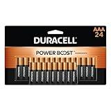 Duracell Coppertop AAA Batteries with Power Boost Ingredients, 24 Count Pack Triple A Battery with Long-Lasting Power, Alkaline AAA Battery for Household and Office Devices