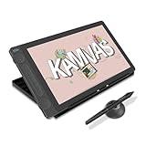 2024 HUION Kamvas 13 (Gen 3) Drawing Tablet with Screen,13.3" Full-laminated Art Tablet with Anti-sparkle Canvas Glass, 99% sRGB, PenTech 4.0, 16384 Pen Pressure, Dual Dial for PC, Mac, Android, Black