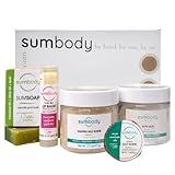 Sumbody USA Made Self Care Gifts - (6pcs) Men, Women, Teens, Aromatherapy Body Care Set Skin Care Box, Hydrating At Home Spa Gift Baskets, Ideal for Relaxation, Pampering, Daily Rejuvenation