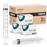 Bulk Case - 3mL Luer Lock Syringe (No Needle) | Sterile & Individually Wrapped | For Healthcare, Industrial & Personal Use | 10 Boxes of 100 (1000pcs) Yalomi