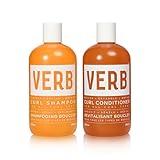 VERB Curl Shampoo + Conditioner Duo, 12 fl oz - Cleanse and Smooth - Frizz Control + Definition- Vegan, No Parabens or Harmful Sulfates