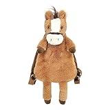 MON AMI Truffles Horse Soft Plush Backpack 21” Toddler Stuffed Animal Toy Bag for Boys/Girls, Kids Everyday Travel Backpack, Adjustable Straps