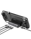 JSAUX Docking Station for Steam Deck/ROG Ally/Legion Go/MSI Claw, 5-in-1 Steam Deck Dock with HDMI 4K@60Hz, 100Mbps Ethernet, Dual USB A 2.0 and 100W Charge Compatible with Steam Deck OLED-HB0602