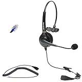 Avaya Phone Headset for Call Center | Compatible with Avaya Phone 9508 9541 for Telemarketing Call Center | Noise-Canceling Microphone, and Quick Disconnect Cord | Durable and Comfortable All-day