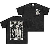 2-Sided Fatherhood T-Shirt Rock Skeleton Funny Shirt, L