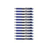 Amazon Basics Gel Pens Fine Point Smooth Writing Pens, Retractable, Blue, 0.7mm, 12 Pack