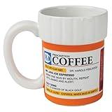 BigMouth Inc. Prescription Coffee Mug - Large Funny Prescription Coffee Cup - Unique Pharmacy Gifts - Hilarious Novelty and Gag Gifts for Doctor - Dishwasher-Safe Ceramic Pill Bottle Coffee Cup - 12oz