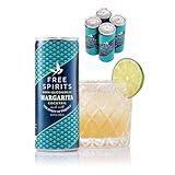 Free Spirits Margarita Non-Alcoholic Cocktail - Ready To Drink Mocktail - Low Sugar, Real Fruit Juice, B-Vitamins - Award-Winning - 8.4 fl oz Cans (4 Pack)