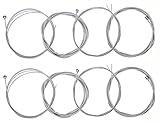 TUOREN 2Packs/4-String Set Bass Strings Nickel Plated Steel Roundwound Medium, 45-100 Gauge
