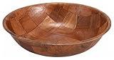 Winco WWB-10 Wooden Woven Salad Bowl, 10-Inch, Brown