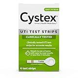 Cystex UTI Test Strips for Women & Men – At-Home Urinary Tract Infection Test with Fast, Accurate Results in 2 Minutes – FSA/HSA Eligible, Easy to Use, (4 Count)
