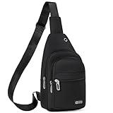 Small Sling Backpack Crossbody Bags for Men Women, Sling Bag Chest Daypack Cross Body Bag Fanny Pack for Outdoors Hiking Traveling