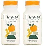 DOSE for Your Liver Support Supplement Shots – 2oz Cleanse & Wellness Balance (Pack of 2)