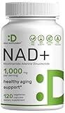 NAD+ Supplement 1,000mg Per Serving, 120 Veggie Capsules | Extra Strength NMN Supplement Alternative | NAD for Women & Men | Promote Energy, Anti-Aging & Cell Regeneration – Non-GMO