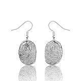 ENSIANTH Forensics Fingerprint Earrings - Science Investigator Gift for Crime Junkie, Criminologist (Forensics Earring)