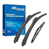 CJPPPZIW® Windshield Wipers-24 Inch+18 Inch+14 Inch Replacement for 2007 2008 2009 2010 2011 2012 Santa Fe Wiper Blades for My Car,Quality Front and Rear Wiper Blades(Set of 3)