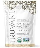 Truvani Vegan Pea Protein Powder | Vanilla | 20g Organic Plant Based Protein Per Serving | 20 Servings | Keto | Gluten & Dairy Free | Low Carb | No Added Sugar