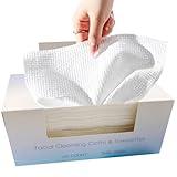 100 Pcs-Disposable Face Towels, Disposable wipe，Facial Cleansing Cloths & Towelettes，Disposable Cleansing Towels，Remover Dry Wipes, Ultra Soft，Soft & Skin Friendly Face Towelettes Disposable