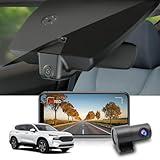 Fitcamx Used 4K Dual Dash Cam Adapts for Hyundai Santa Fe 2021 2022 2023 Part No# S2500 (Has Auto-Dimming), OEM Look, Front 2160P+Rear 1080P Video, Loop Recording, WiFi&APP, G-Sensor, NO SD Card