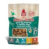 Plato Pet Treats Air Dried Small Bites Dog Treats, Natural Bite Sized Real Meat & Duck, Grain Free & High Protein, Made in the USA, 6oz