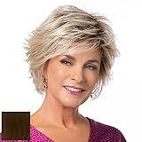 Toni Brattin Fashion Flair Wig - Multi-Layered Texturing with Spikey Razor-Cut Styling in Back - Heat-Friendly Fiber Looks & Feels like Natural Hair - Adjustable & Comfortable (Light Brown, Regular)