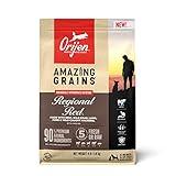 ORIJEN Amazing Grains Regional RED Dry Dog Food, High Protein Dog Food for All Life Stages, Fresh or Raw Ingredients, 4lb