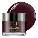 SNS Nail Dip Powder, Gelous Color Dipping Powder - Prom Dress (Wine, Purple, Brown/Maroon, Cream) - Long-Lasting Dip Nail Color Lasts 14 Days - Low-Odor & No UV Lamp Required - 1oz