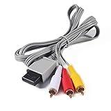 Aokin AV Cable for Wii Wii U, Audio Video AV Cable Cord for Nintendo Wii and Wii U, 1.8M/6FT, Compatible for Television