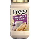 Prego Alfredo Pasta Sauce with Roasted Garlic and Parmesan Cheese, 14.5 oz Jar