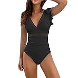 One Piece Swimsuit Women Modest Tummy Control Swimsuits Slimming Full Coverage Swim Suits Swimsuits for Curvy Women