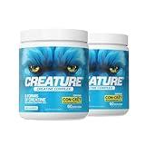 CREATURE® Creatine Complex - Creatine Monohydrate Powder with 5 Types of Creatine Including Con-Crēt® Creatine HCL, Promotes Muscle, Strength, Endurance, Brain Health, Unflavored, 300g, Pack of 2