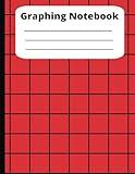 Composition Notebook| red Graphing Notebook| 8.5 x 11 inches| 100 pages grid size 5x5 | for kids, teens, young adults, and adults