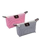 THTAJ 2 Pack Make Up Bag,Travel Make Up Bag,Toiletry Bag,Nylon Cosmetic Bag,Light Pink Makeup Bag,Skin Care Bag,Preppy Makeup Bag,Make Up Bag For Traveling,Tiny Makeup Bag,Trendy Makeup Bag