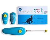 CAT SCHOOL Clicker Training Kit - 1 Target Stick, 1 Step-by-Step Instruction Booklet - Perfect for Fist Bump Training & Positive Behavior